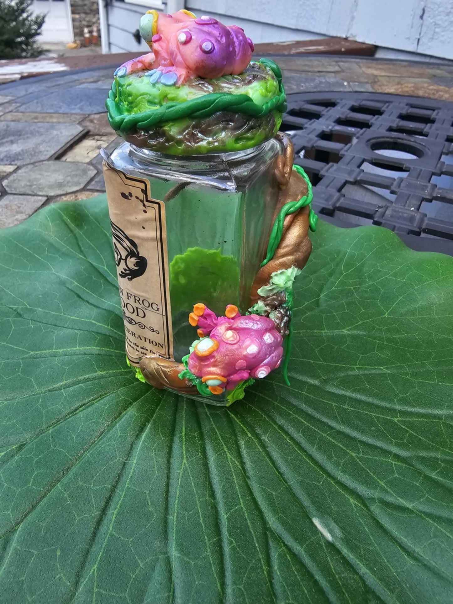 Poison Tree frog "Stash" jar