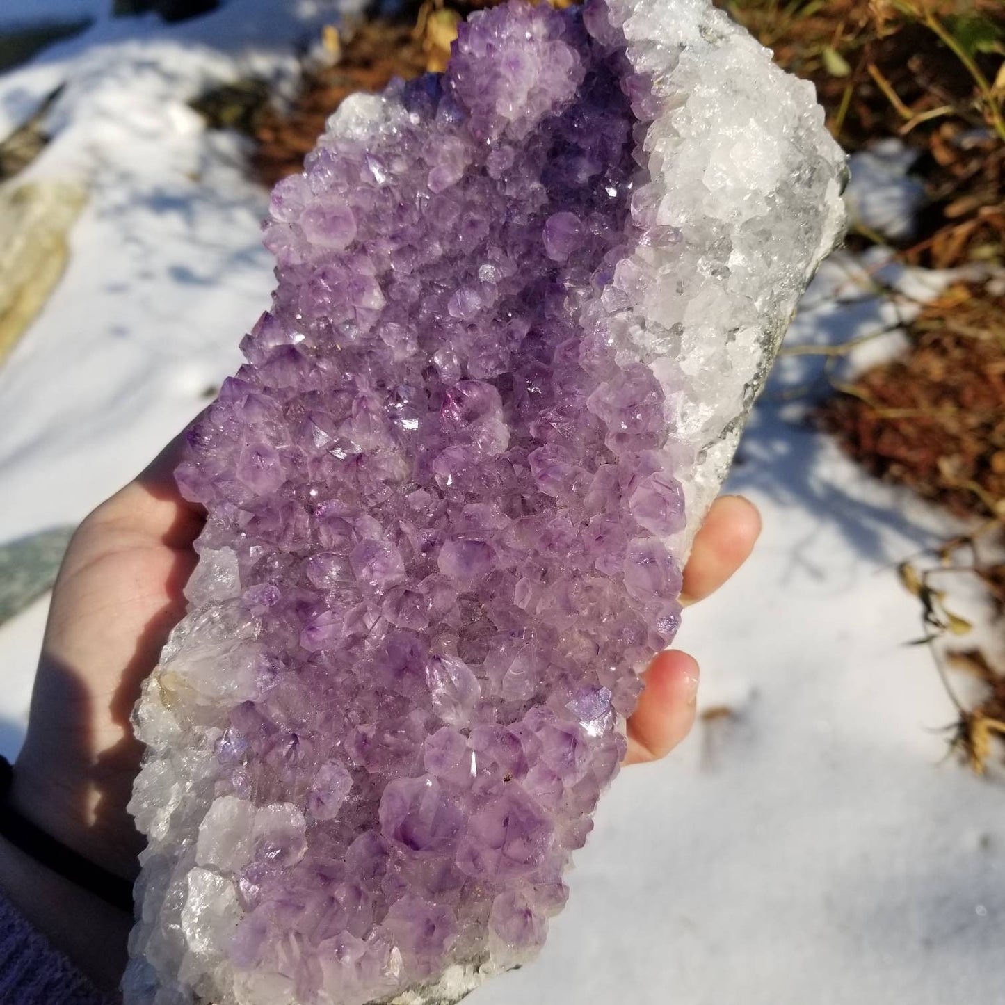 Large Purple Brazilian Amethyst Cluster