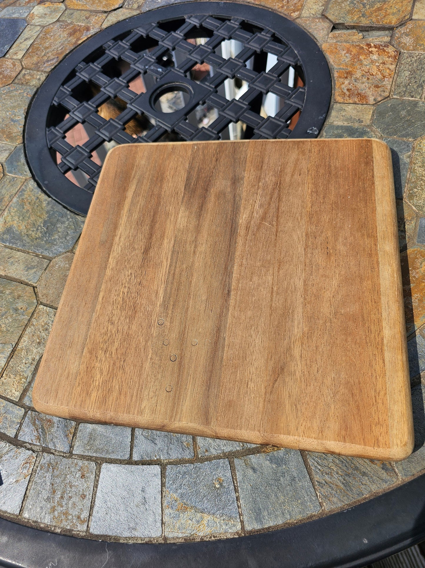 Luna moth and crystal wood burned-cutting board